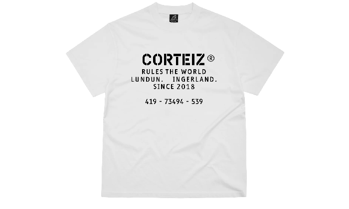 CORTEIZ OG STENCIL TEE WHITE