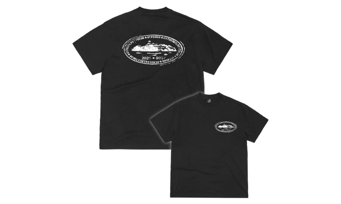 CORTEIZ ISLAND STAMP TEE BLACK
