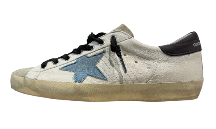 GOLDEN GOOSE SUPER STAR STELLA DENIM TACCO GREY