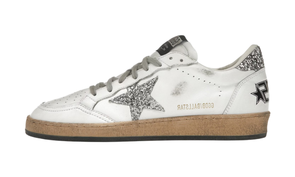 GOLDEN GOOSE BALLSTAR STELLA E TACCO GLITTER SILVER
