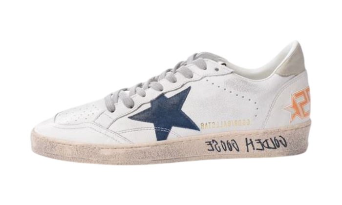 GOLDEN GOOSE BALLSTAR BLUE/YELLOW