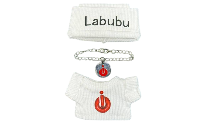 LABUBU SHOEBUYA SWEATER WHITE DRESS
