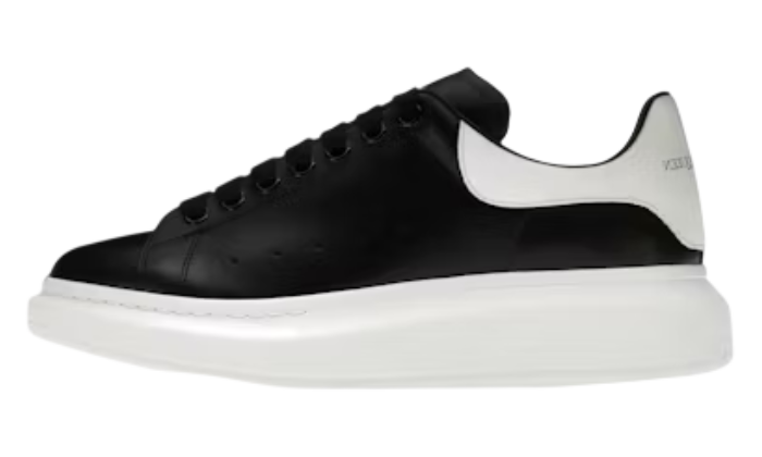 ALEXANDER MCQUEEN OVERSIZE BLACK TAB WHITE