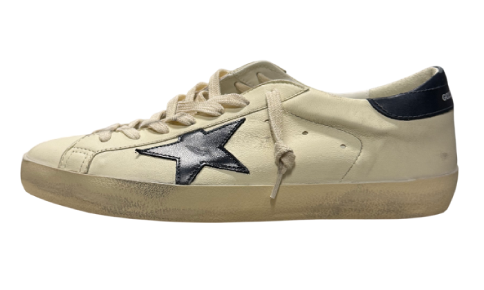 GOLDEN GOOSE SUPER STAR CLASSIC WHITE STAR & TACCO BLUE