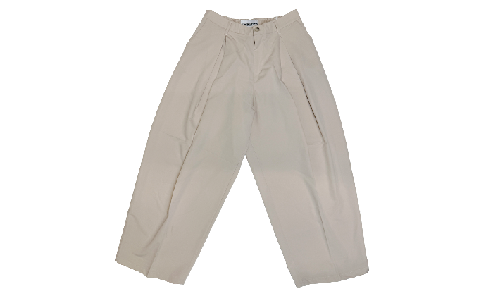 BAGGY RELAXED CREAM LONG PANTS - Replacement Brand