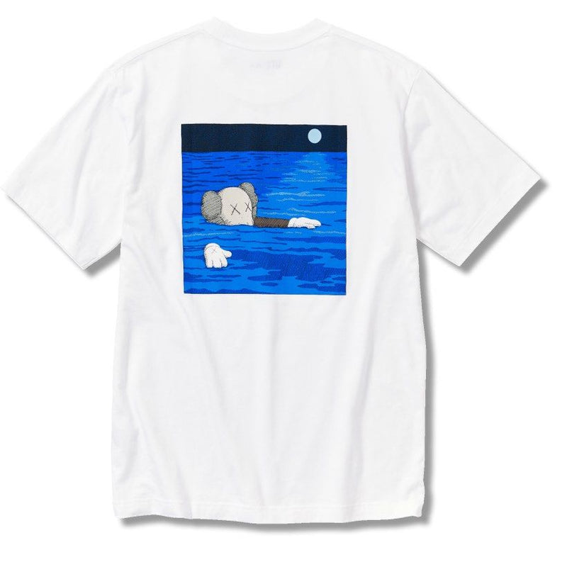 KAWS x Uniqlo UT Short Sleeve Artbook Cover T-shirt White/Blue