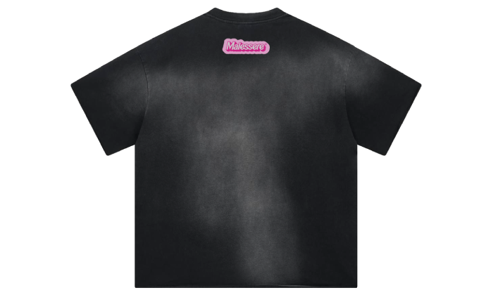 SCRIVIMI CHE POI TI RISPONDO LATER OVERSIZED TEE WASHED BLACK UNISEX - Malessere Brand