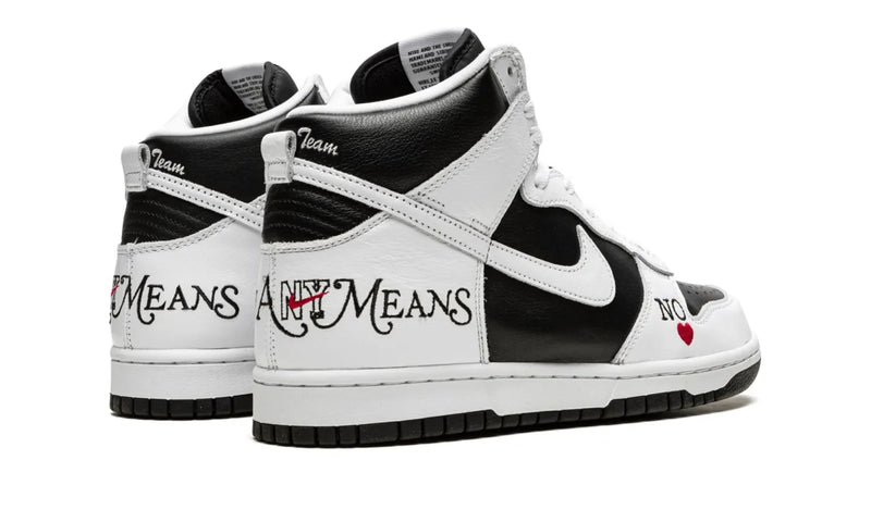 NIKE SB DUNK HIGH SUPREME BY ANY MEANS BLACK