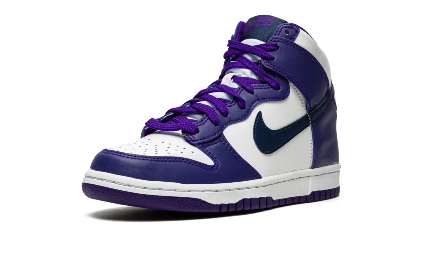 NIKE DUNK HIGH ELECTRO PURPLE MIDNIGHT NAVY (GS)