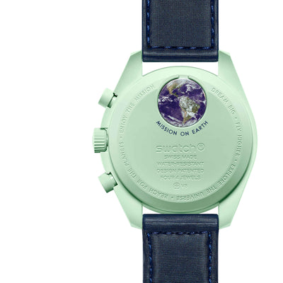Mission Moonswatch biocéramique Swatch x Omega sur Terre