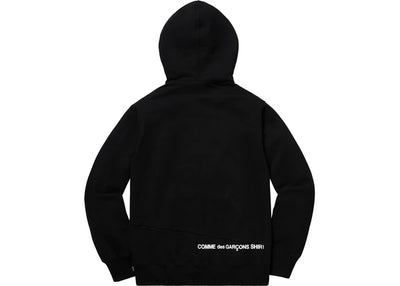 SUPREME COMME DES GARCONS SPLIT BOX LOGO BLACK