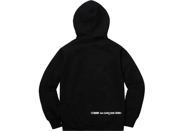 SUPREME COMME DES GARCONS SPLIT BOX LOGO BLACK