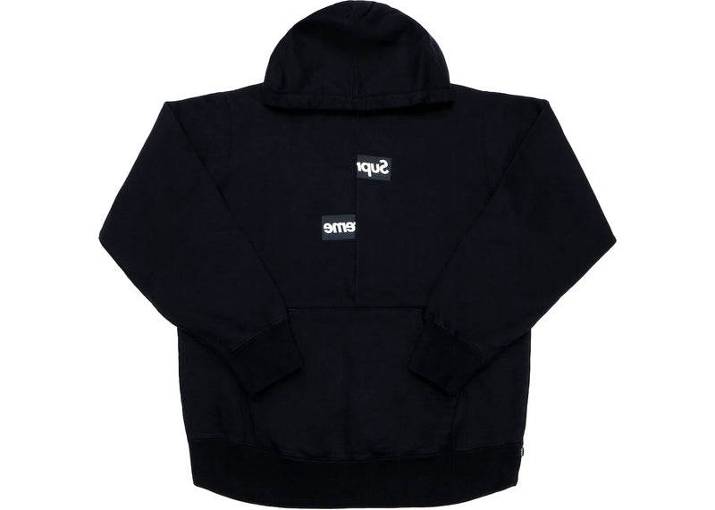 SUPREME COMME DES GARCONS SPLIT BOX LOGO BLACK