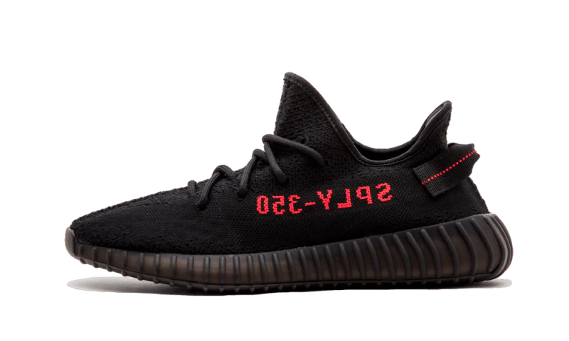 ADIDAS YEEZY BOOST 350 BRED NOIR ROUGE