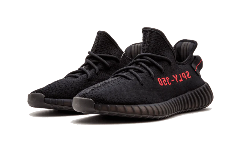 ADIDAS YEEZY BOOST 350 BRED NOIR ROUGE
