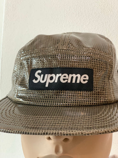 SUPREME LAMINATED BOX WEAVE CAMP CAP