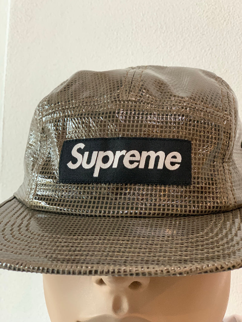 SUPREME LAMINATED BOX WEAVE CAMP CAP