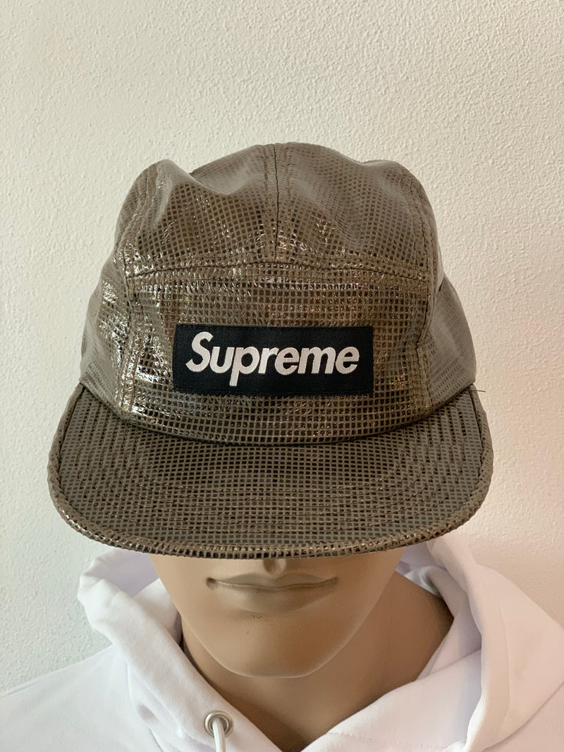SUPREME LAMINATED BOX WEAVE CAMP CAP