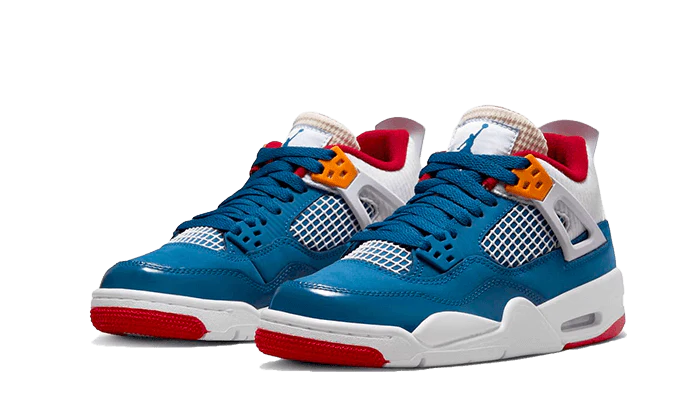 Air jordan 4 retro bianche e rosse sales