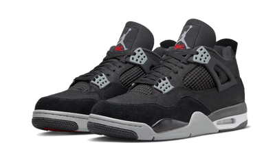 AIR JORDAN 4 BLACK CANVAS