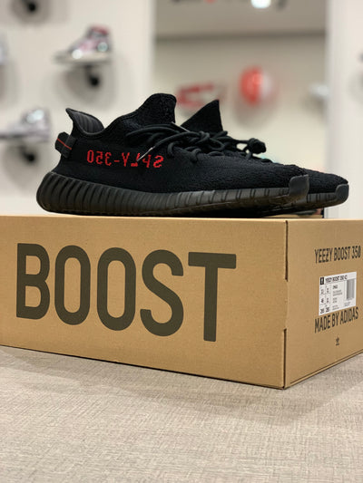 ADIDAS YEEZY BOOST 350 BRED BLACK RED