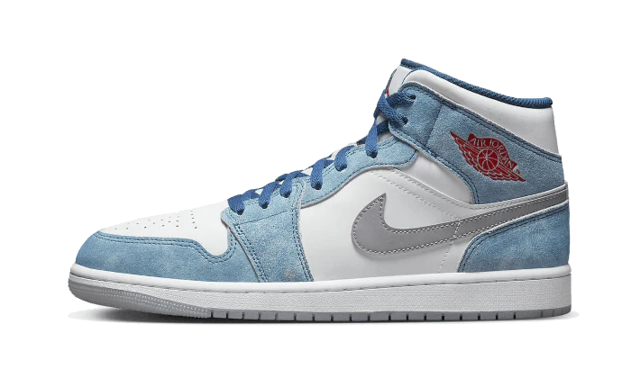 AIR JORDAN 1 MID FRENCH BLUE FIRE RED