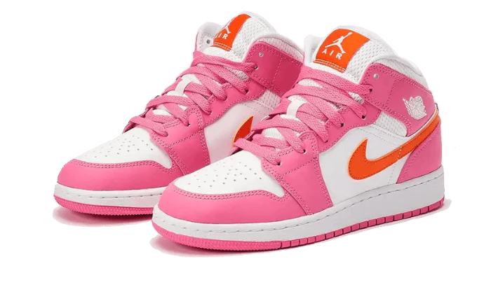 AIR JORDAN 1 MID PINKSICLE SAFETY ORANGE