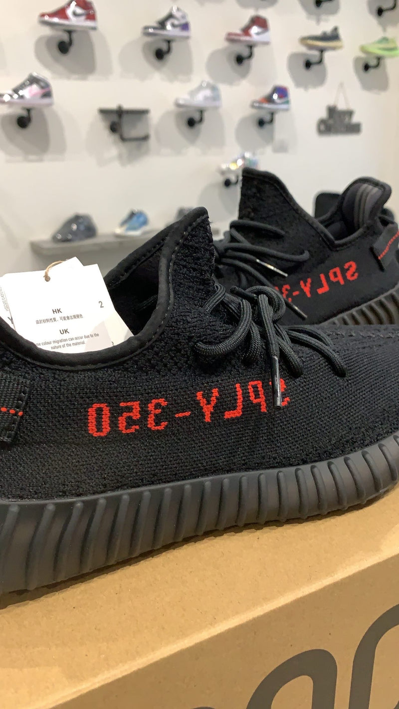 ADIDAS YEEZY BOOST 350 BRED BLACK RED