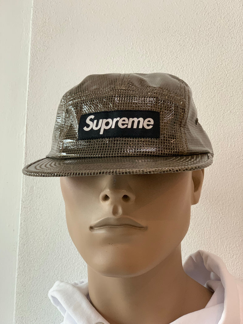 SUPREME LAMINATED BOX WEAVE CAMP CAP