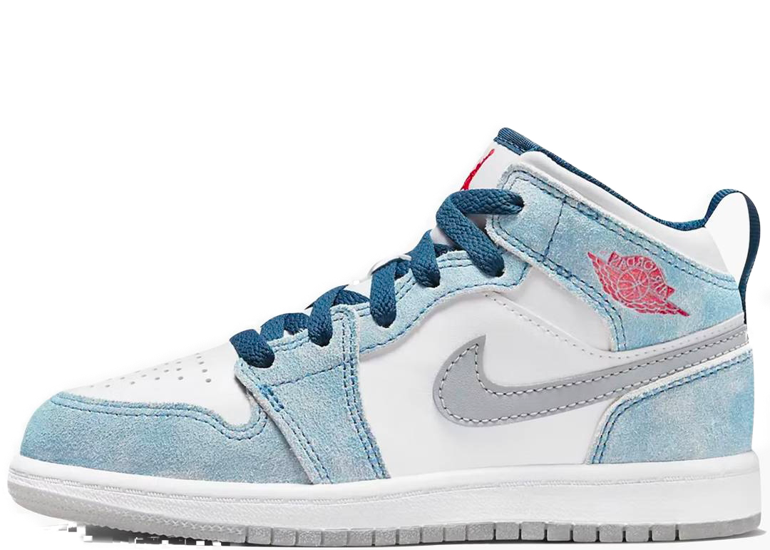 AIR JORDAN 1 MID FRENCH BLUE FIRE RED BABY/INFANT