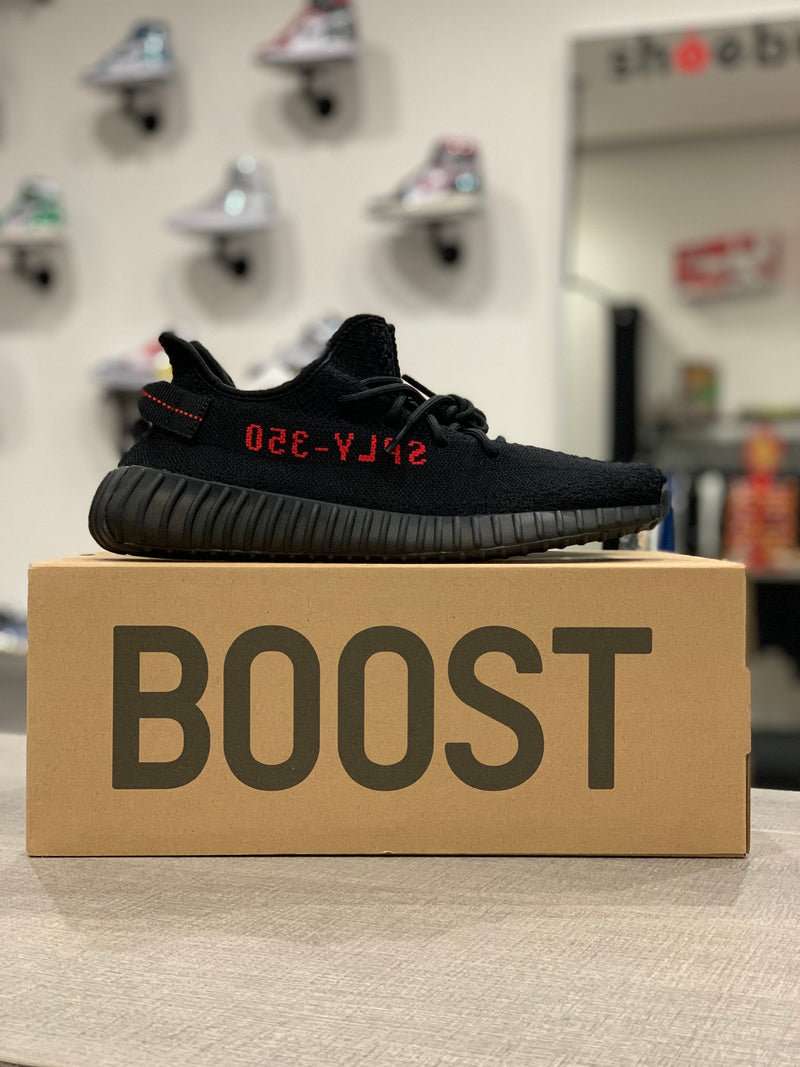 ADIDAS YEEZY BOOST 350 BRED NOIR ROUGE