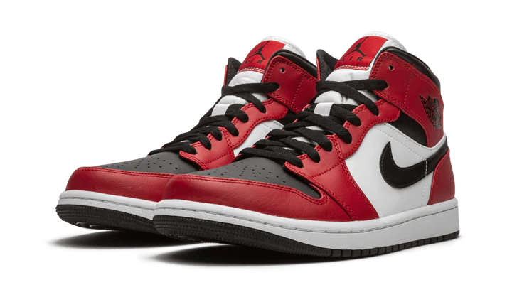 AIR JORDAN 1 MID CHICAGO BLACK TOE