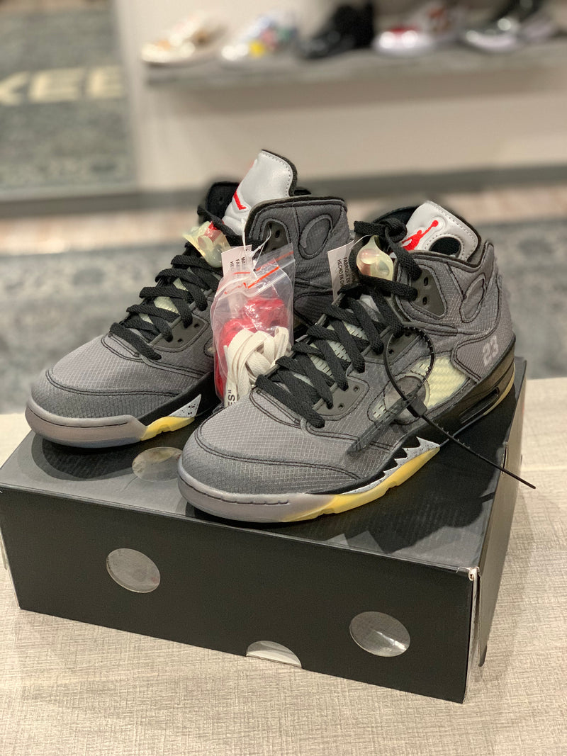 AIR JORDAN 5 x OFF WHITE BLACK